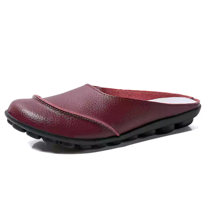 LetcloTM Leder weiche Sohlen Bequeme flache Sandalen