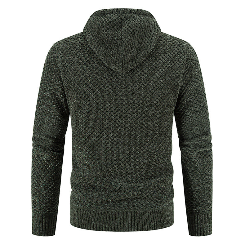 Gerippter Strick-Cardigan für Herren