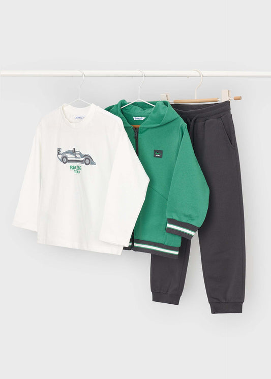 3-teiliger Trainingsanzug mit T-Shirt für Jungen