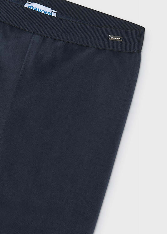 Basic velvet leggings for girls