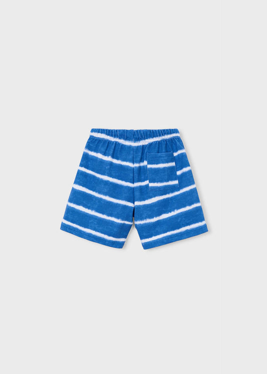 Bermuda print shorts boy with stripes