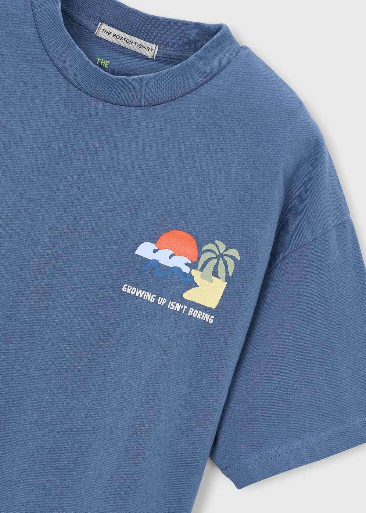 Jungen-T-Shirt mit Illustration von Boston x Mayoral