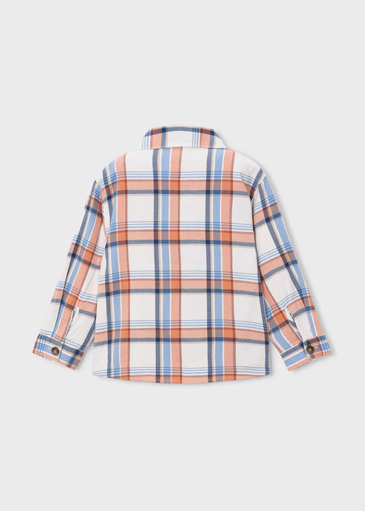 Boy check overshirt