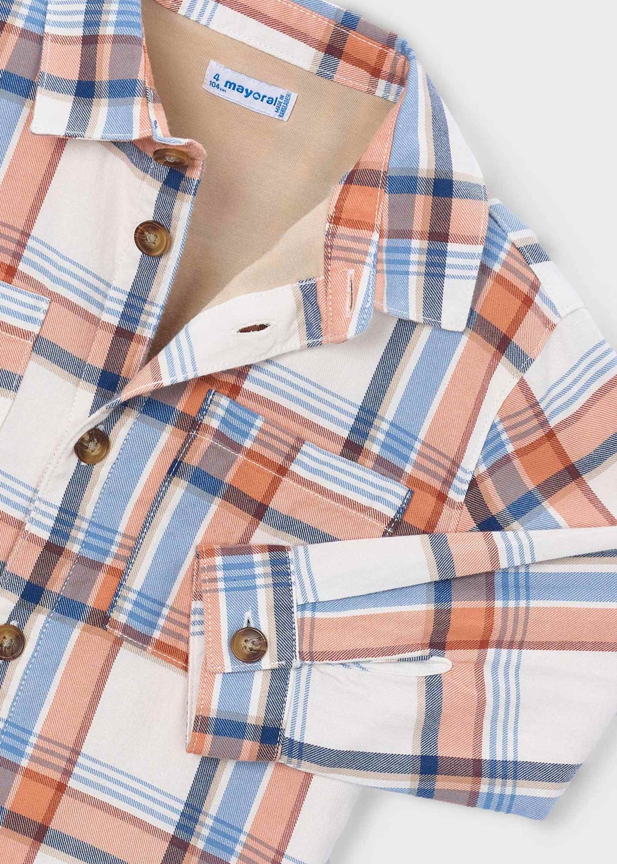 Jungen-Karo-Overshirt