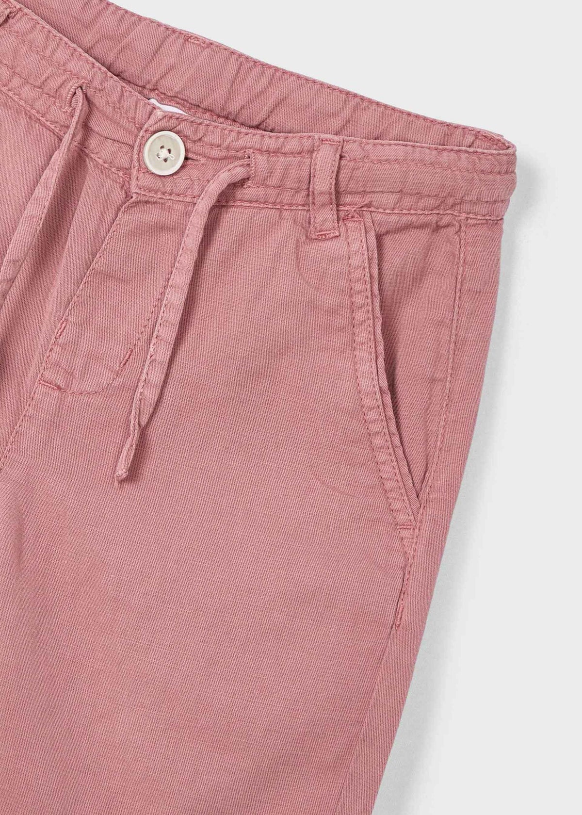 Boy linen shorts with drawstring