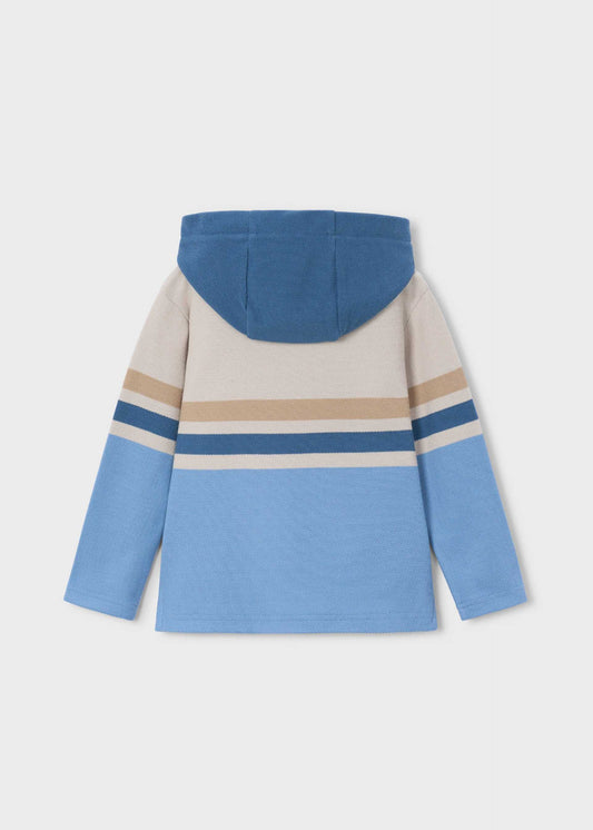 Boys' hooded polo shirt