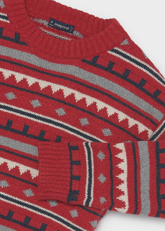 Boys' jacquard jumper