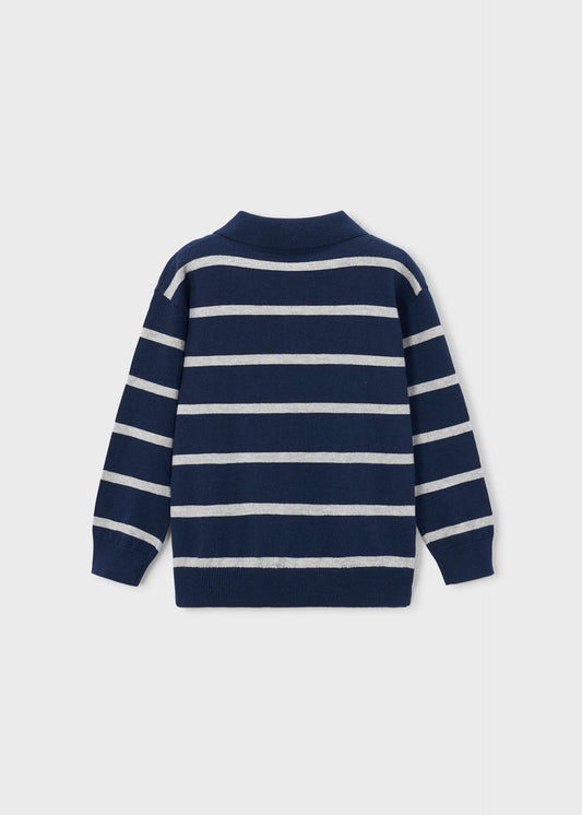 Boys' knitted polo shirt