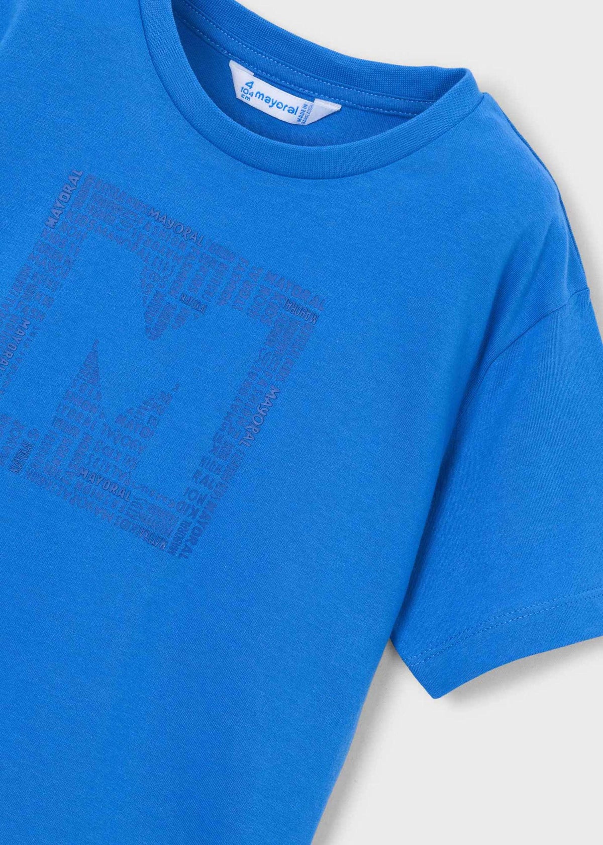 Jungen-T-Shirt mit Buchstaben-Print
