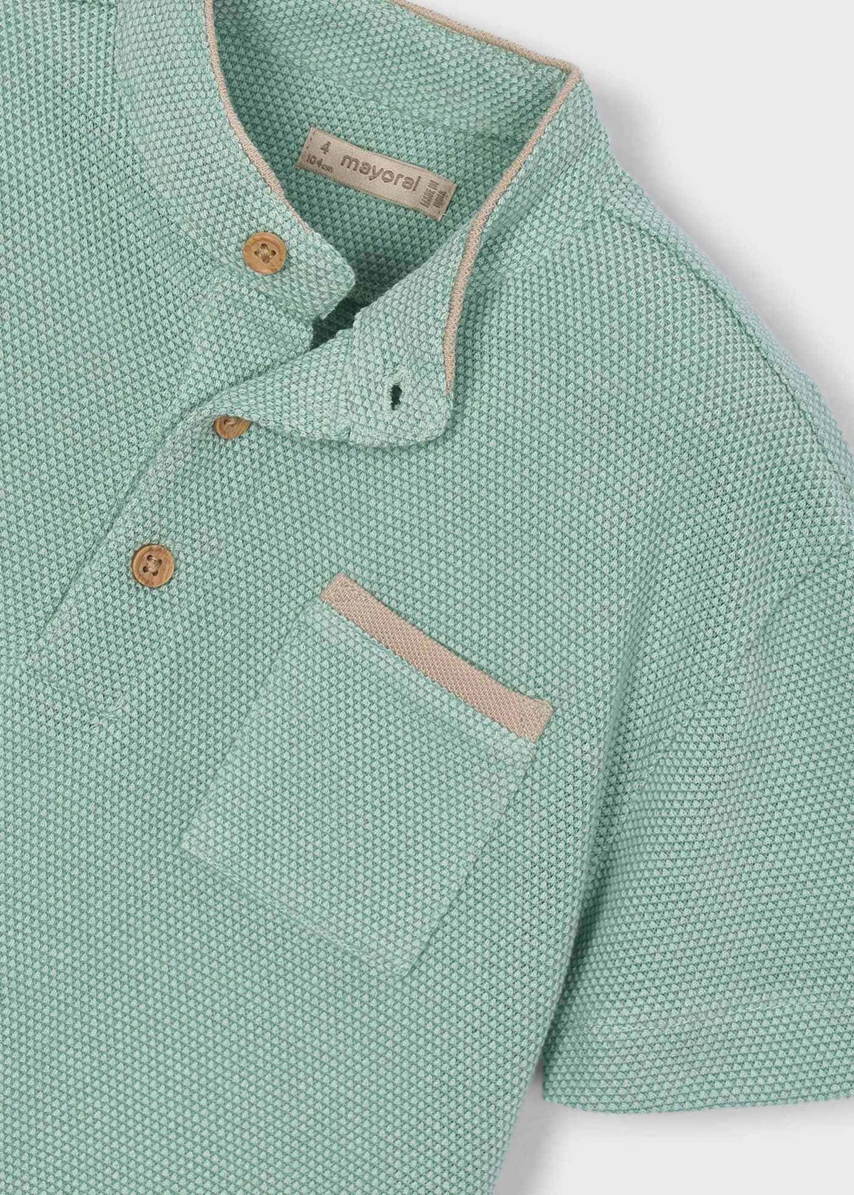 Jungen-Poloshirt mit Stehkragen