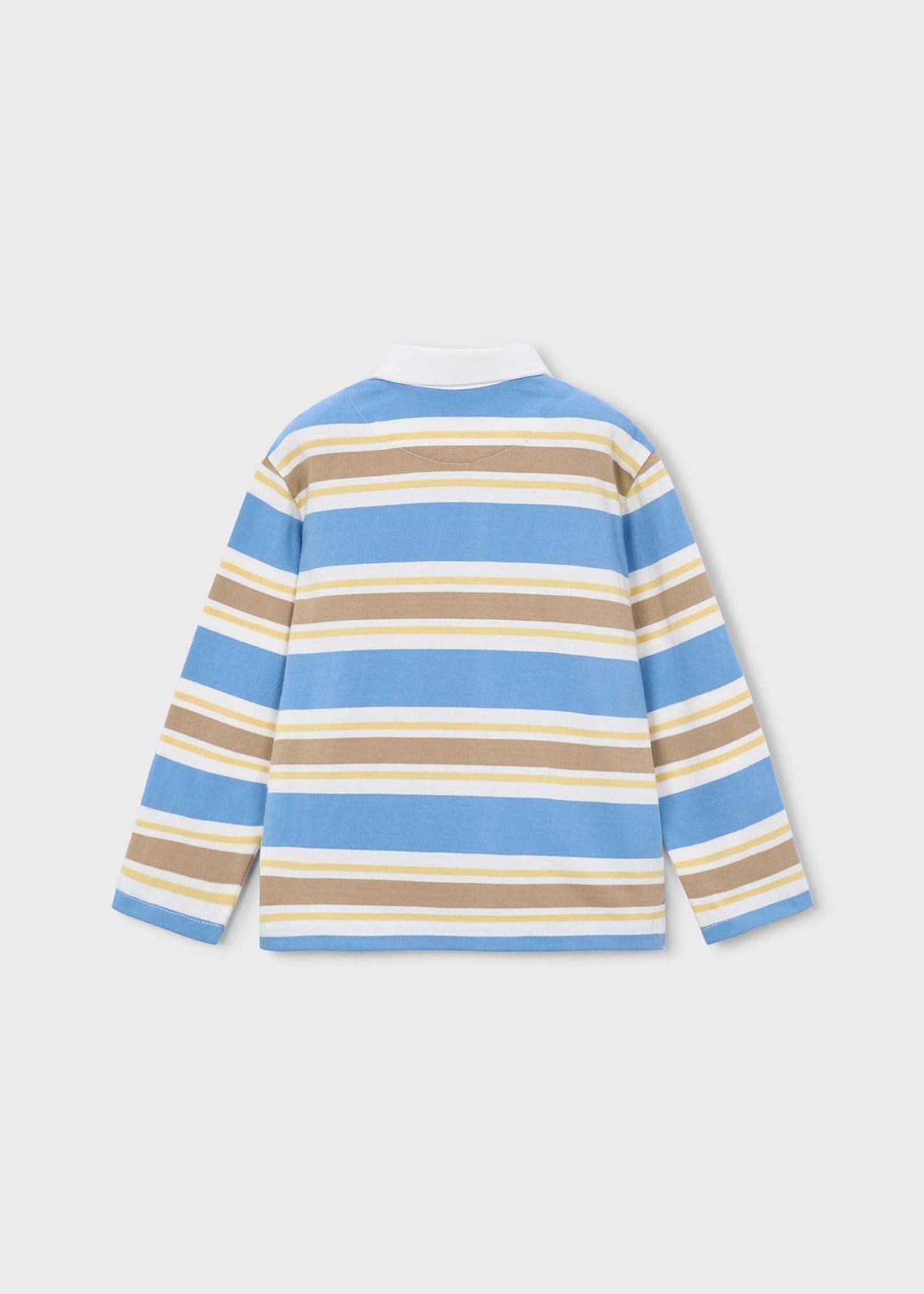Boys' striped polo shirt