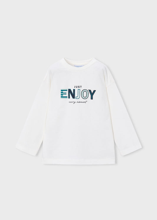 Jungen-T-Shirt mit Text