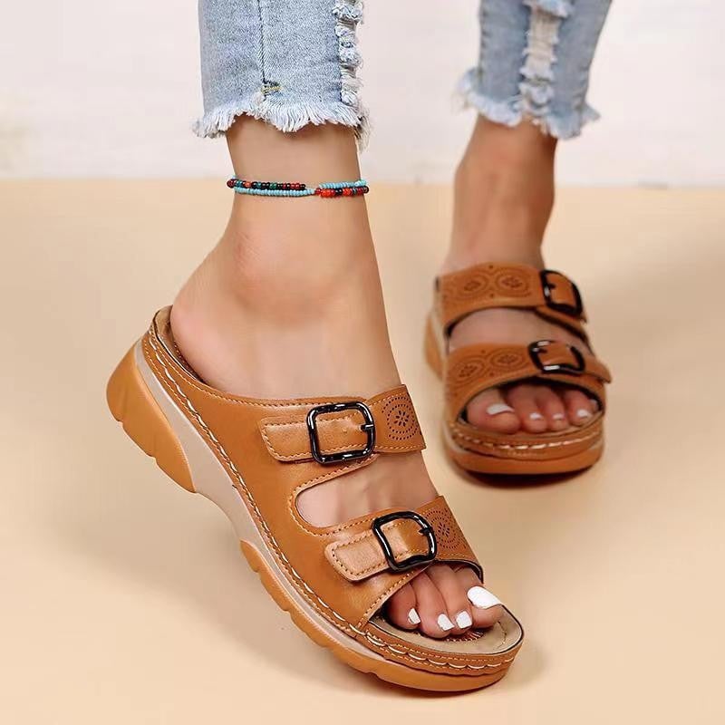 🔥LETZTER TAG 60% RABATT🔥-Keilsandalen für Damen