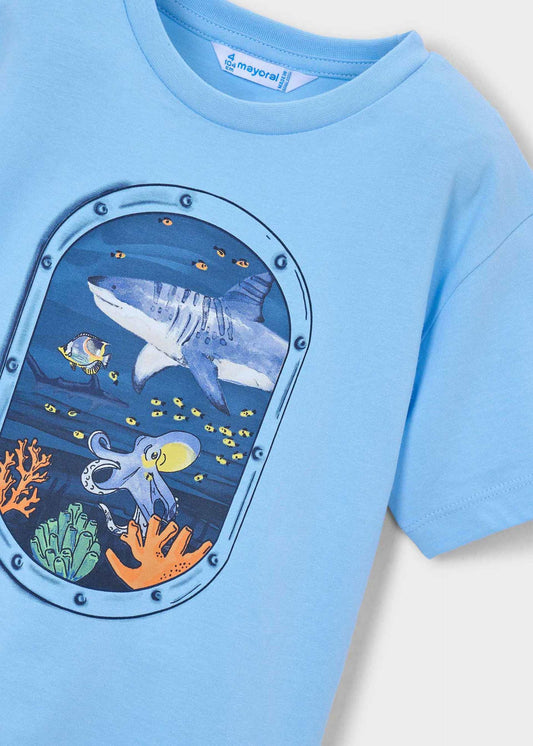 Children's T-shirt with underwater window
