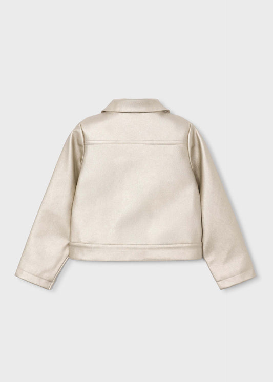 Faux leather jacket for girls