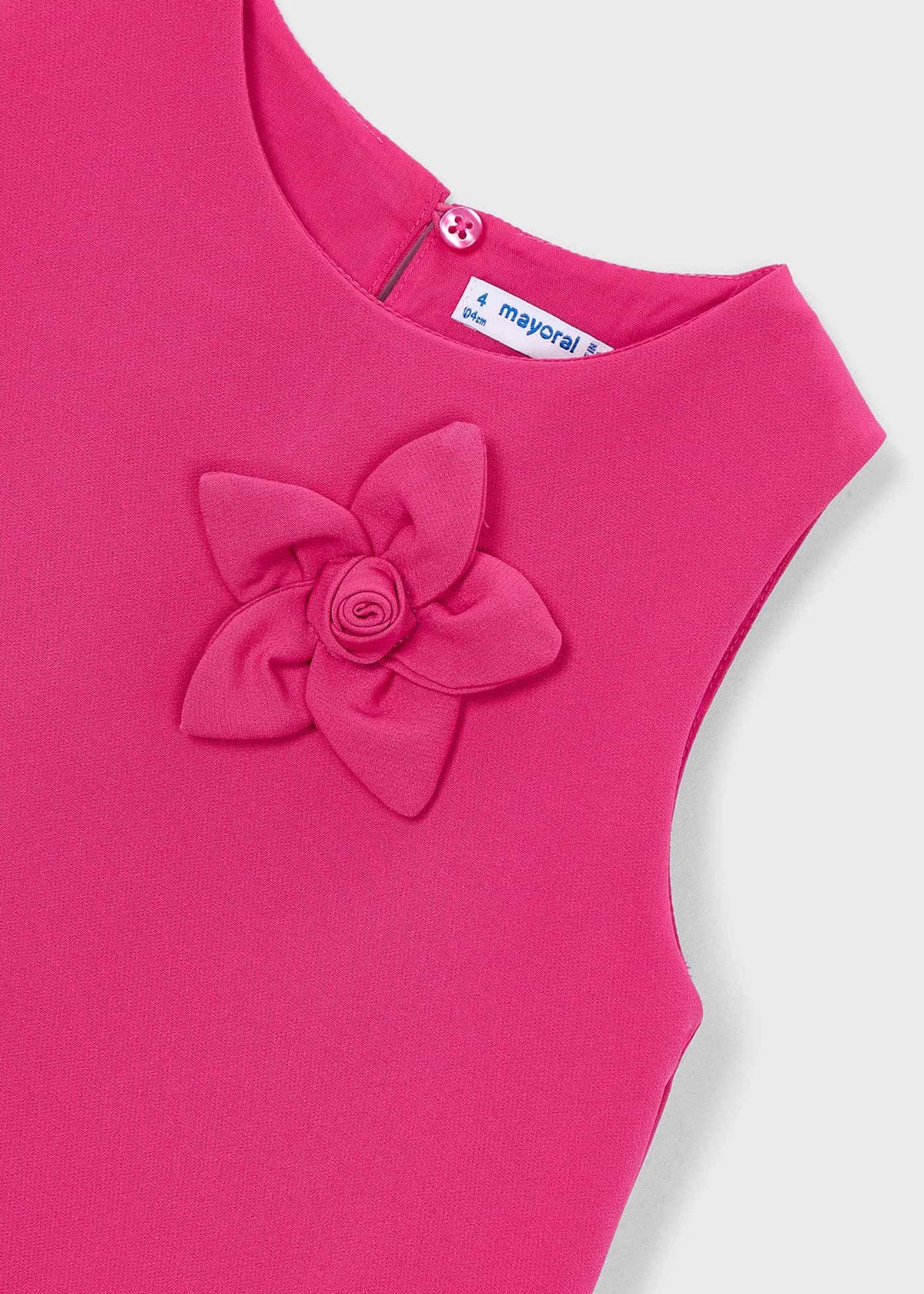 Flower applique formal dress girl