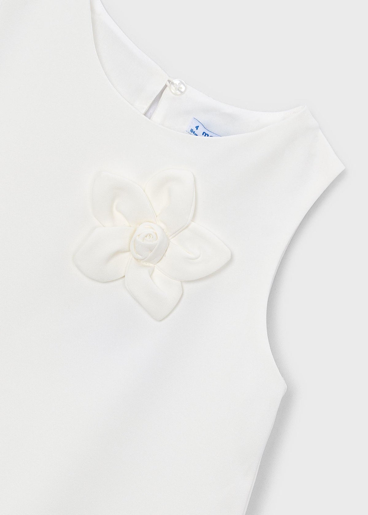 Flower applique formal dress girl