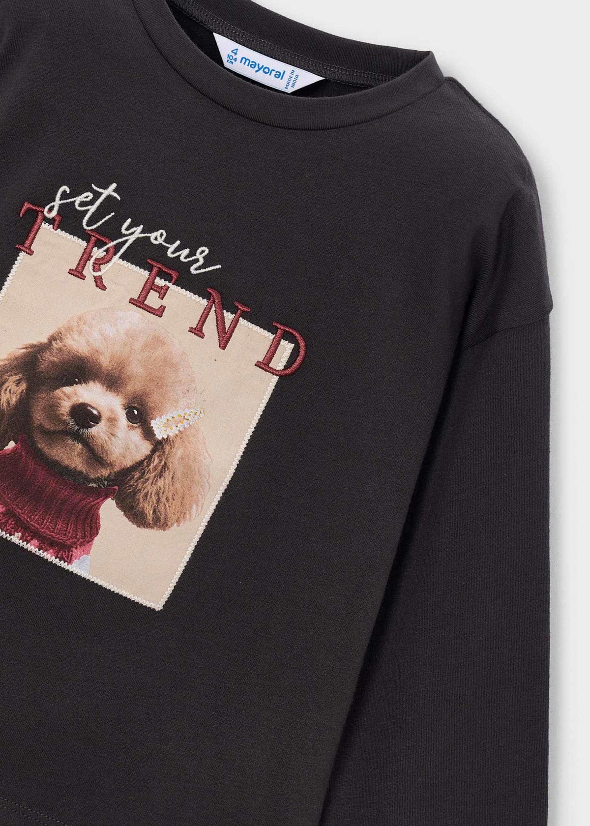 Besticktes T-Shirt für Mädchen
