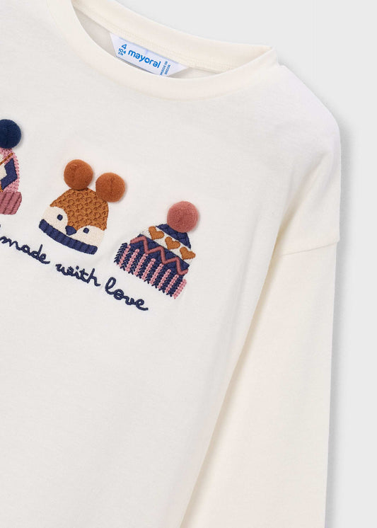 Besticktes T-Shirt für Mädchen