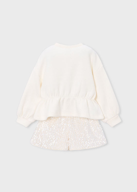 Mädchen-Set mit Bermuda-Shorts