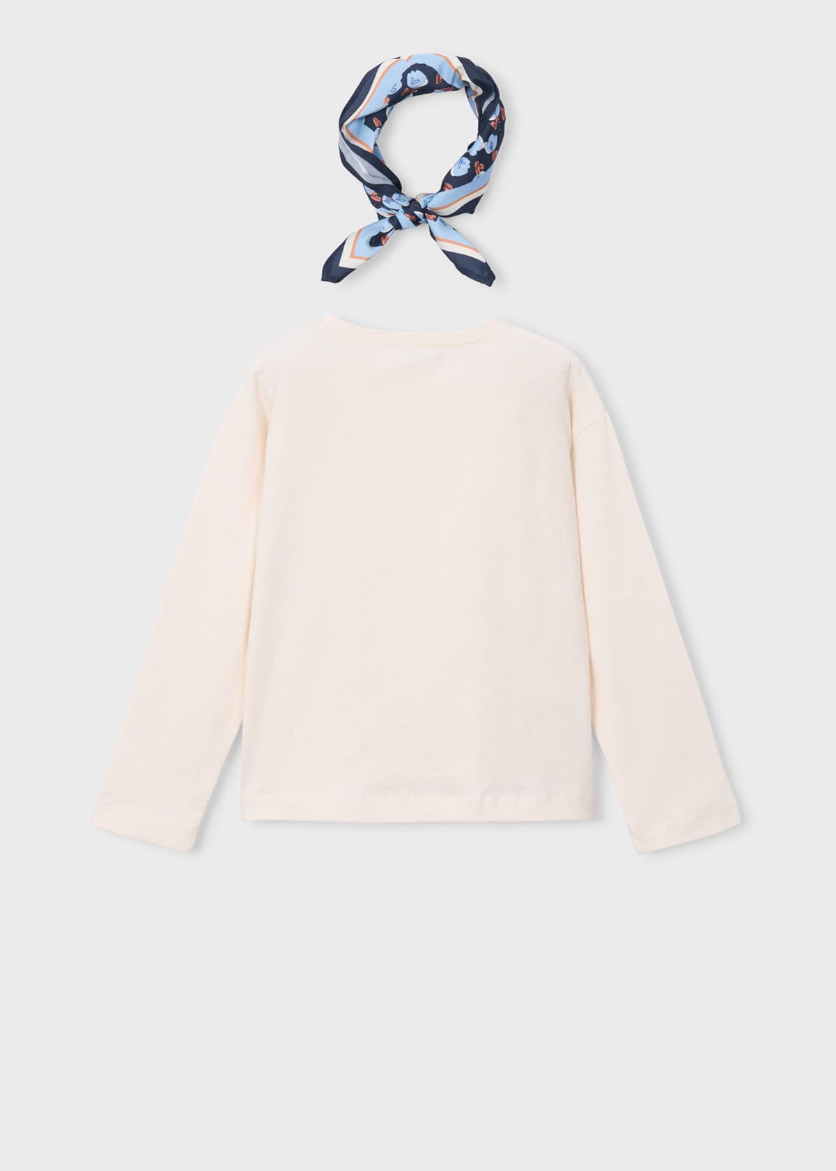 Mädchen-T-Shirt mit Schal