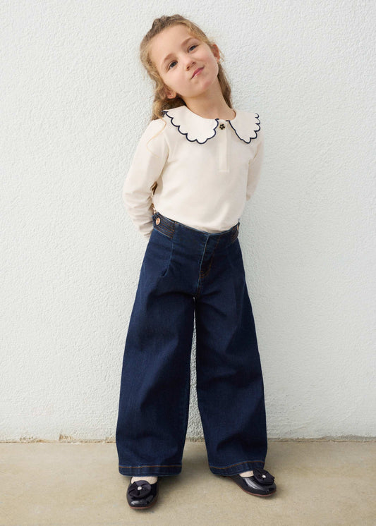 Girl wide leg jeans