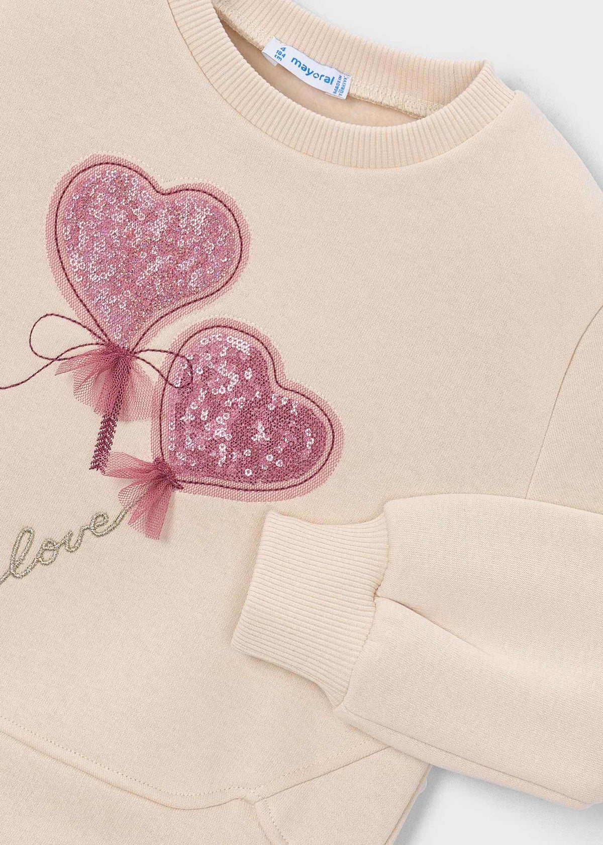 Applikations-Sweatshirt für Mädchen