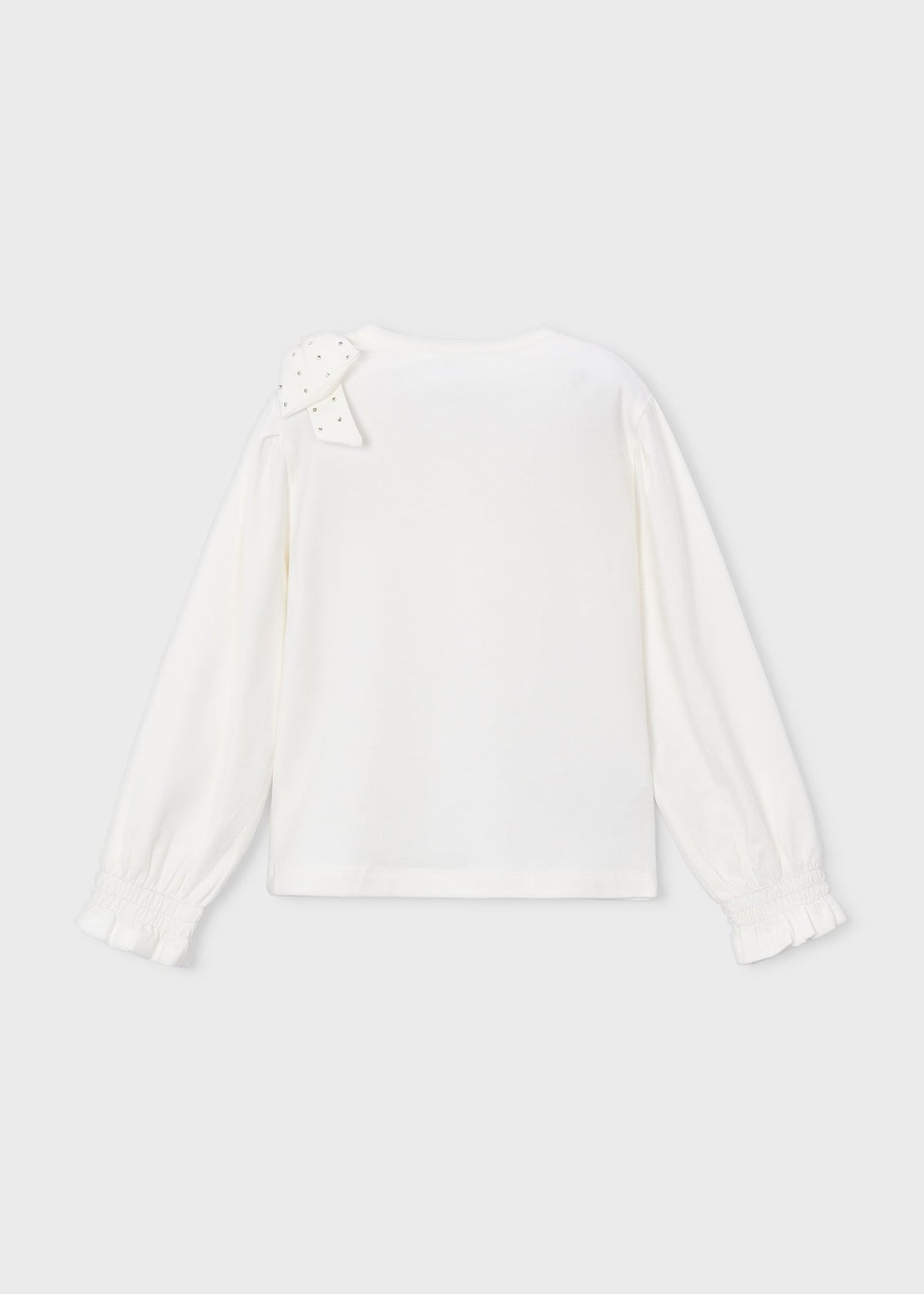 Girls' bow-tie T-shirt
