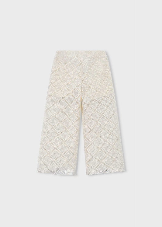 Girls' crochet long pants