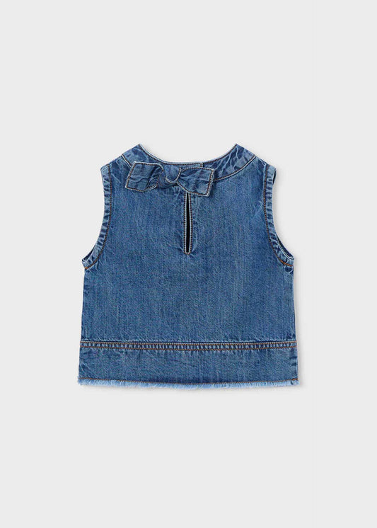 Girls' denim top