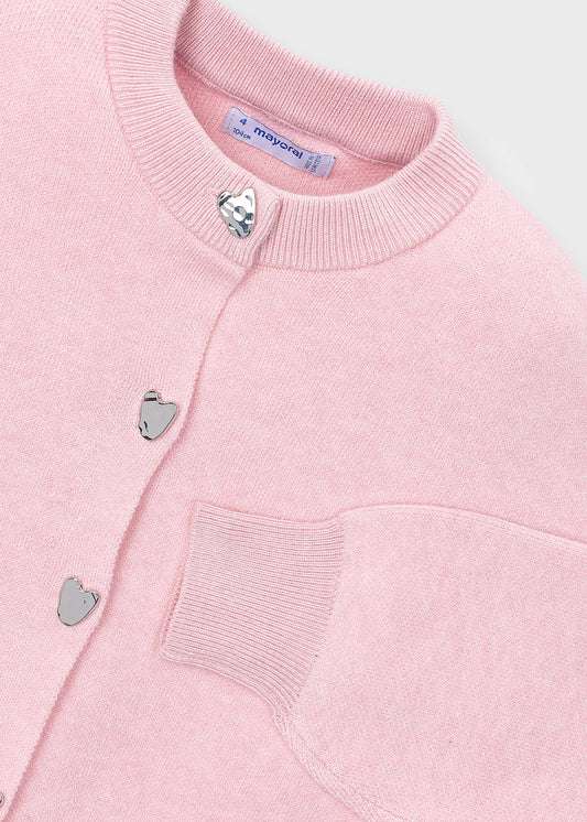 Girls' knitted cardigan