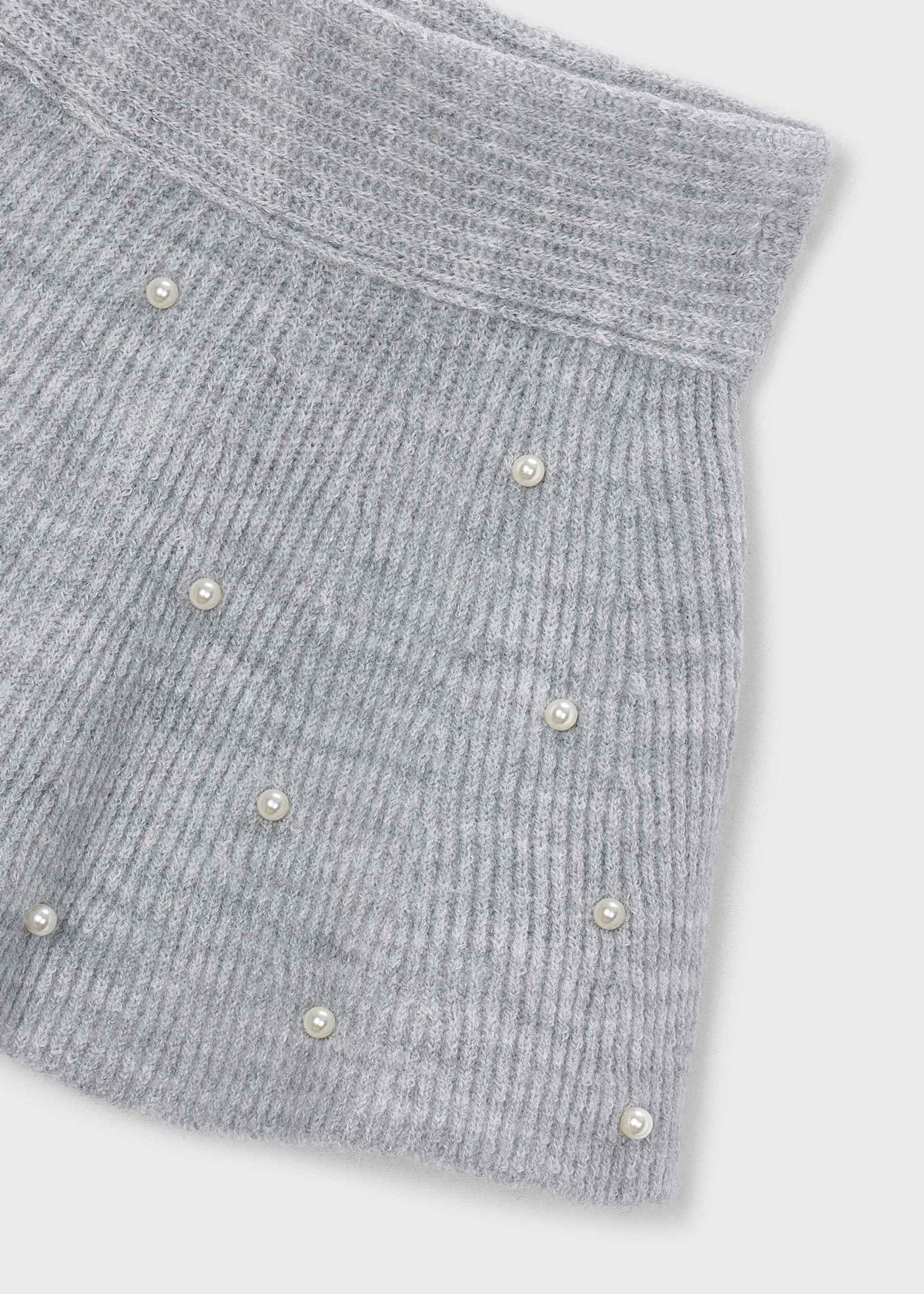 Girls' knitted skirt with pearls