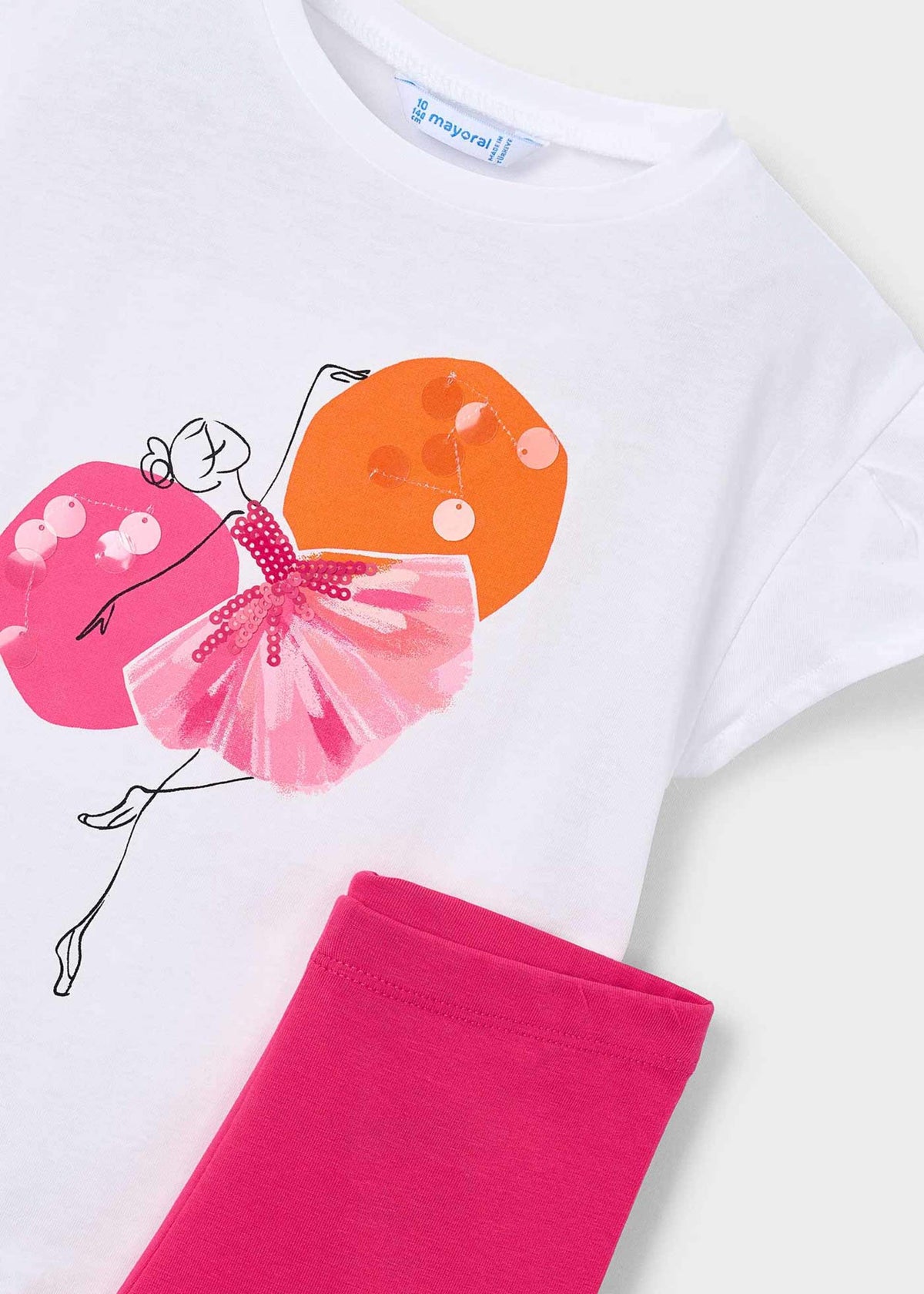 Girls' leggings and T-shirt set