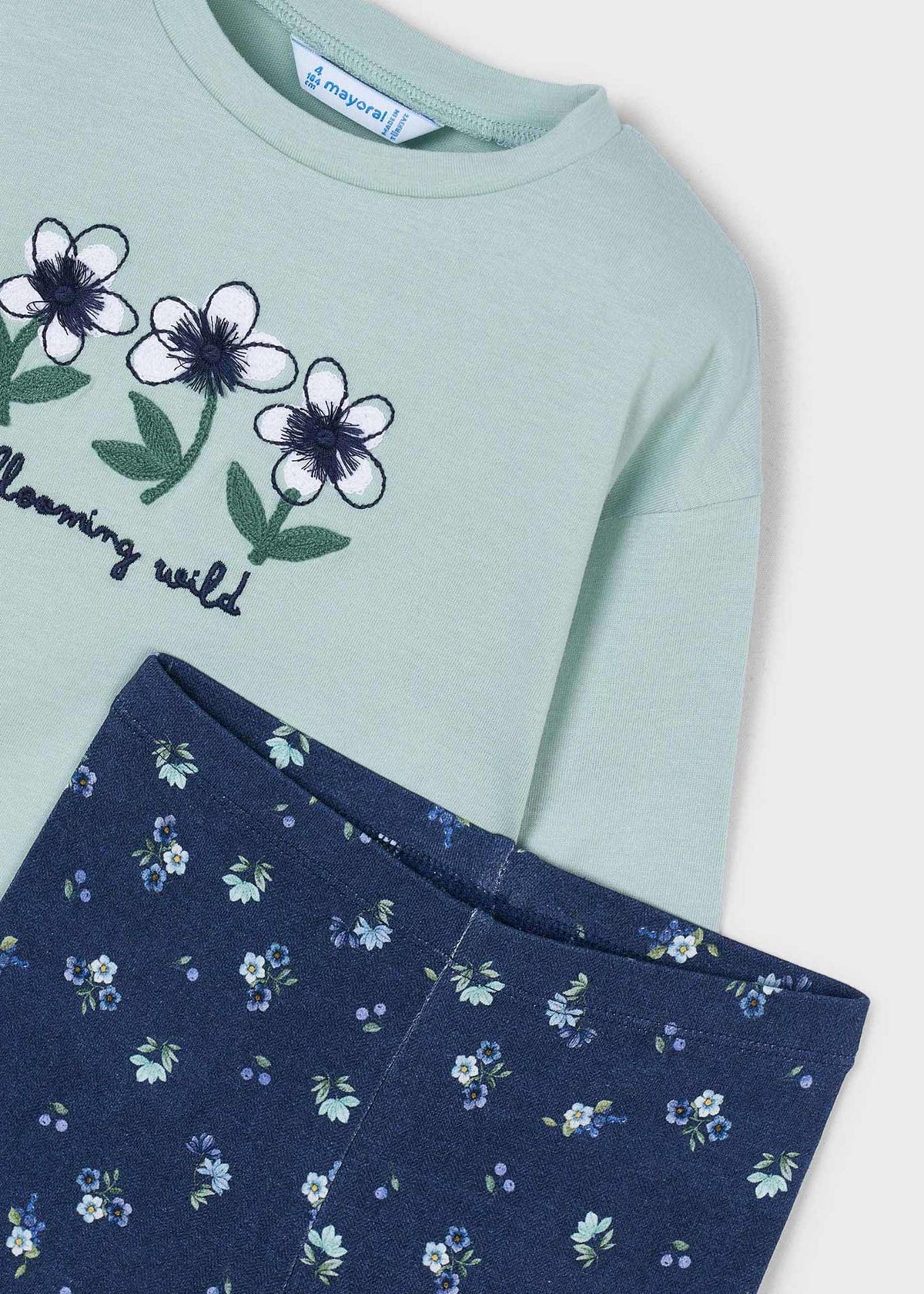 Mädchen-Leggings- und T-Shirt-Set