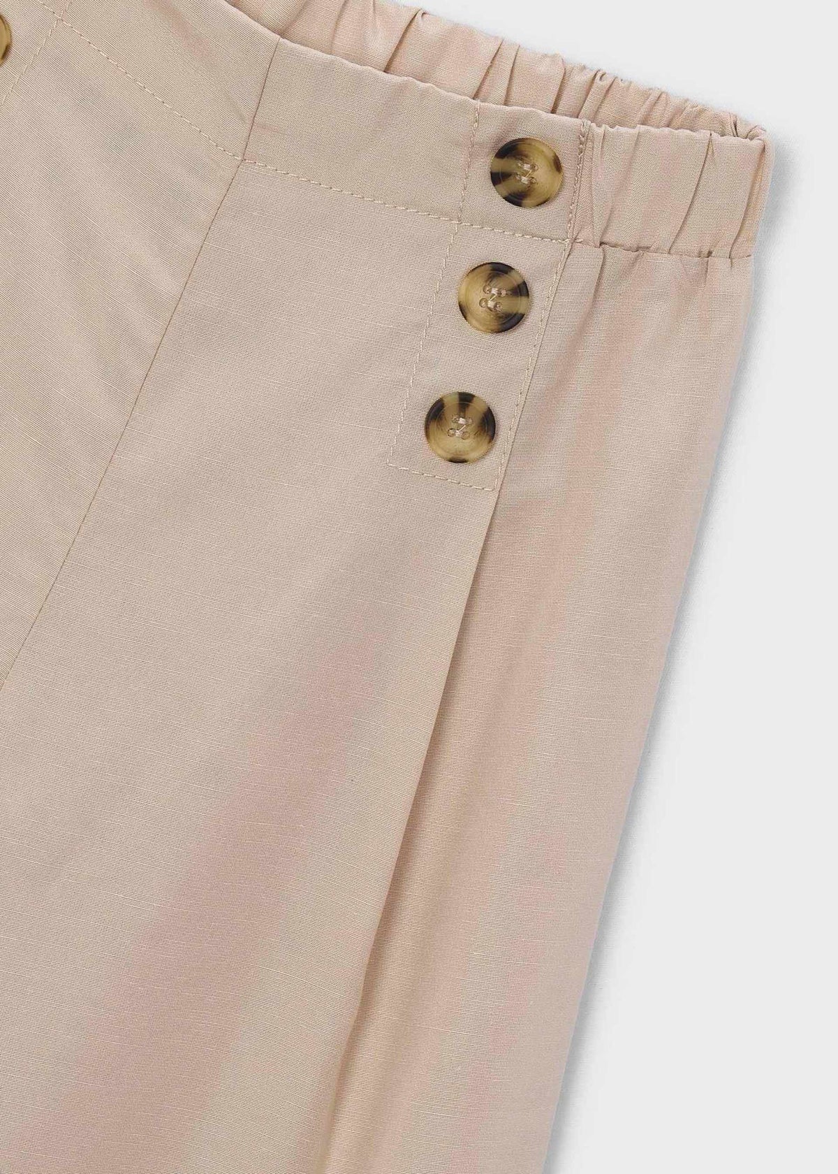 Girls' long button-up pants