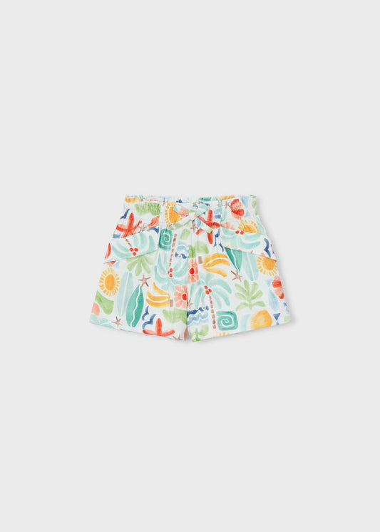 Girls' printed trousers