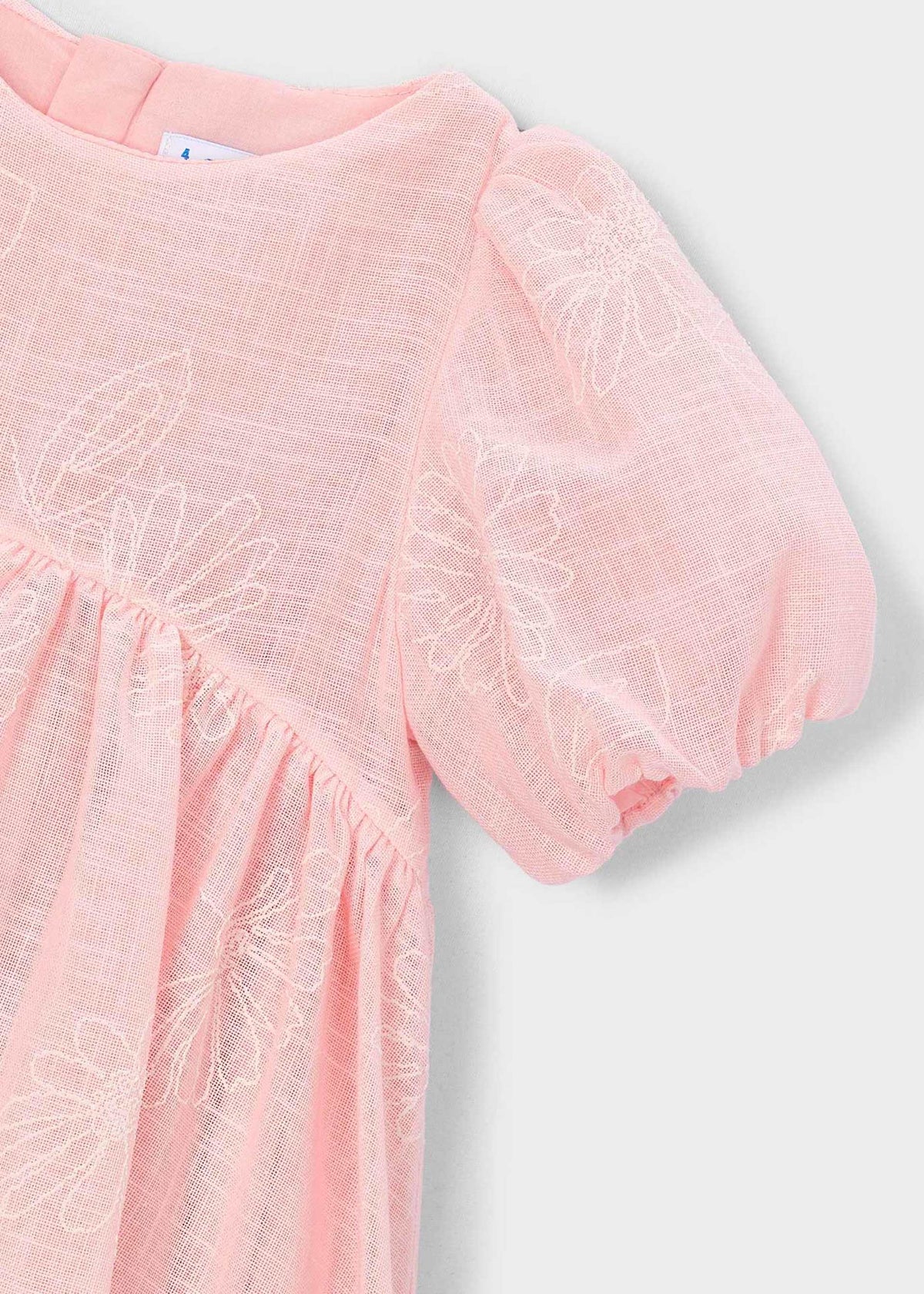 Mädchenkleid mit Puffärmeln