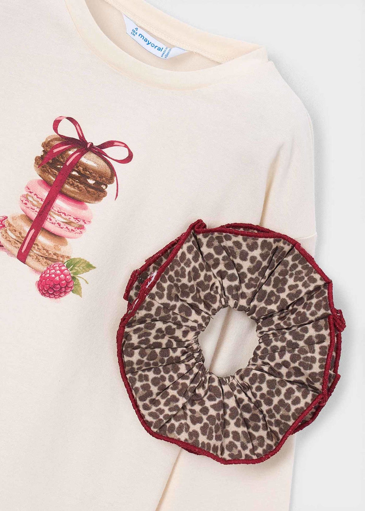 Mädchen-T-Shirt mit Haargummi