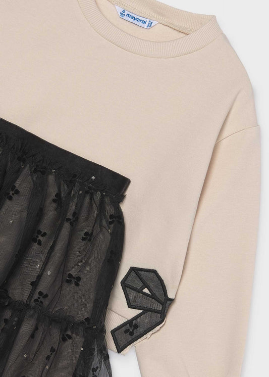 Set aus Tüllrock und Sweatshirt für Mädchen