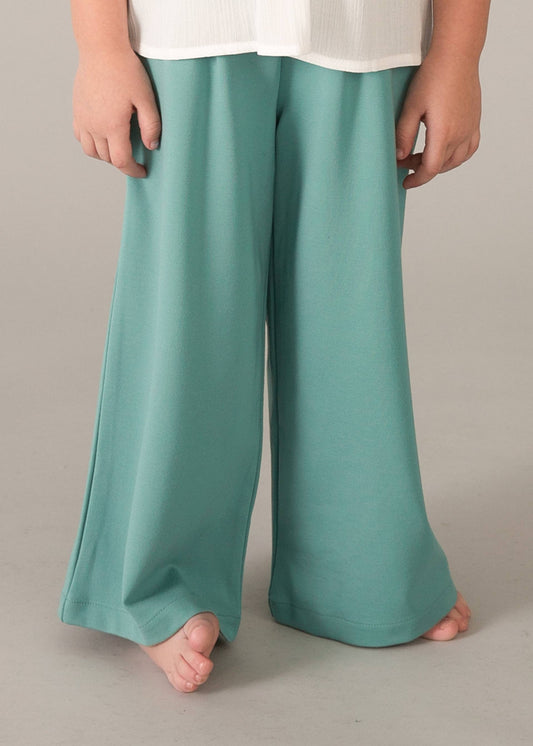 Long knit pants girls