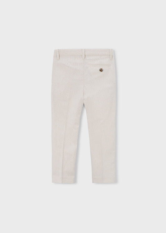 Long linen trousers for boys
