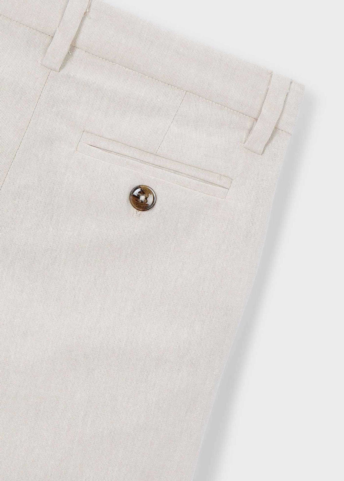 Long linen trousers for boys