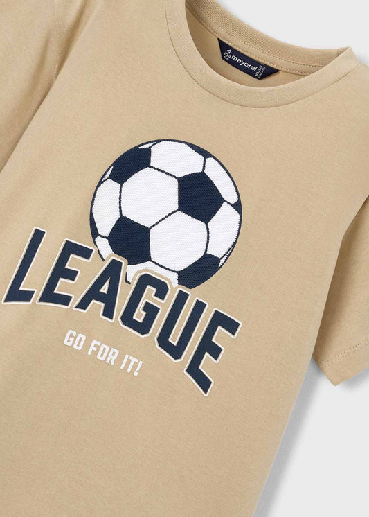 Print football t-shirt boy