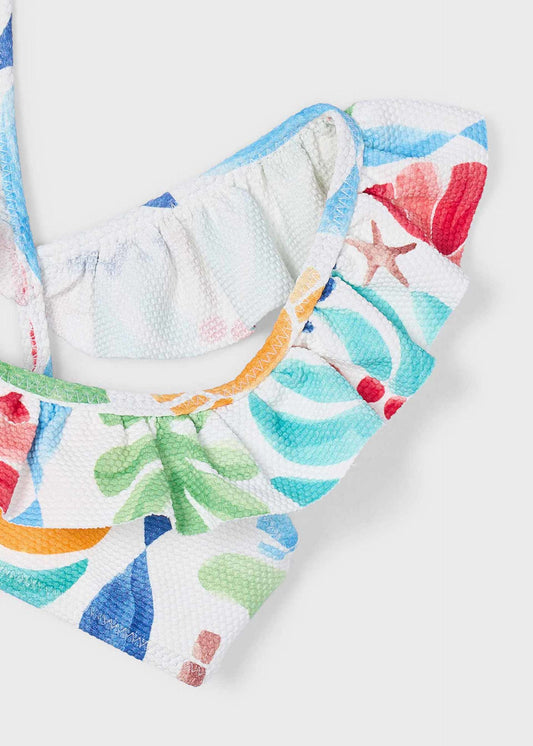 Ruffled bikini girl