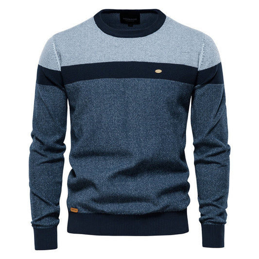 Herren Freizeit Warmer Unifarbener Pullover