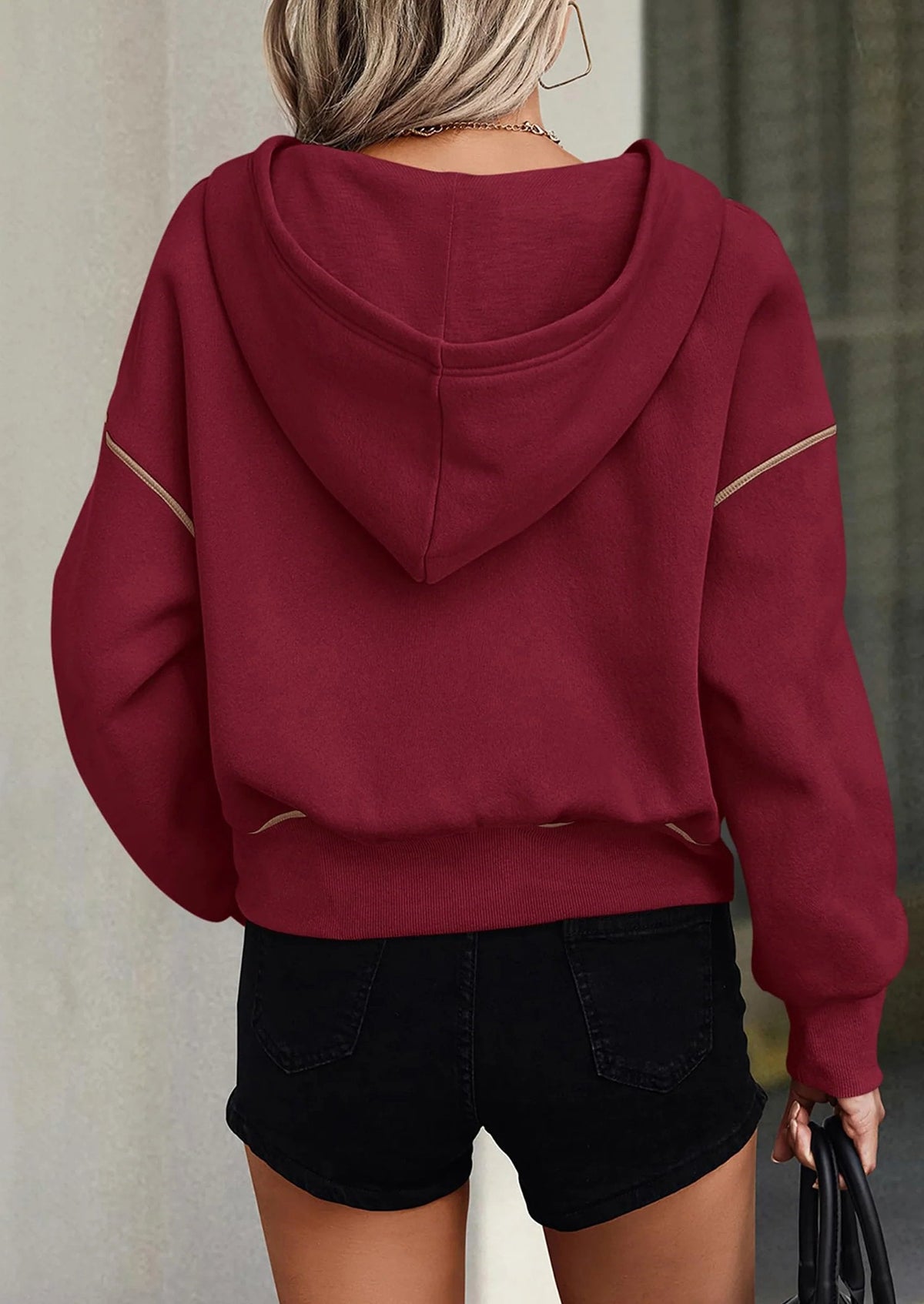 ⏰LETZTER TAG – 59% SPAREN💥Damen Herbst/Winter Half-Zip Hoodie Pullover