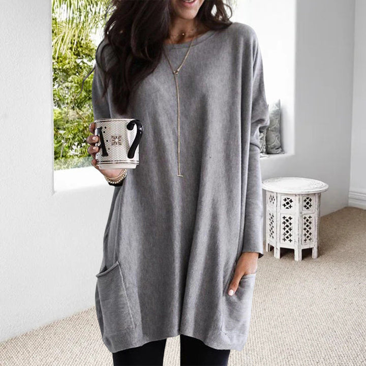 Damen schicker Rundhals-Pullover für Herbst/Winter