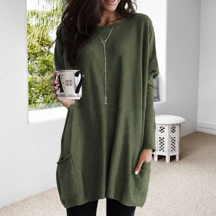 Damen schicker Rundhals-Pullover für Herbst/Winter