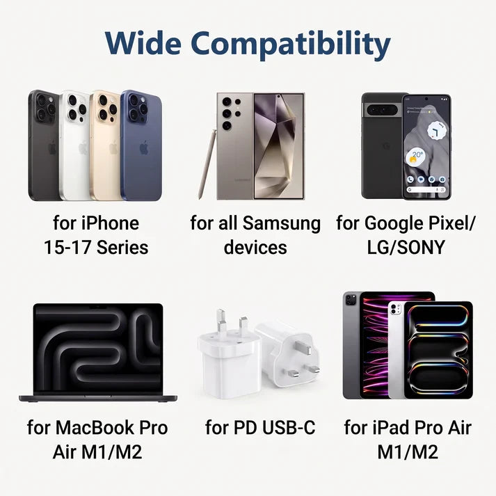 2-in-1 Detachable 240W Super Fast Charging Cable with 360° Rotating Invisible Stand