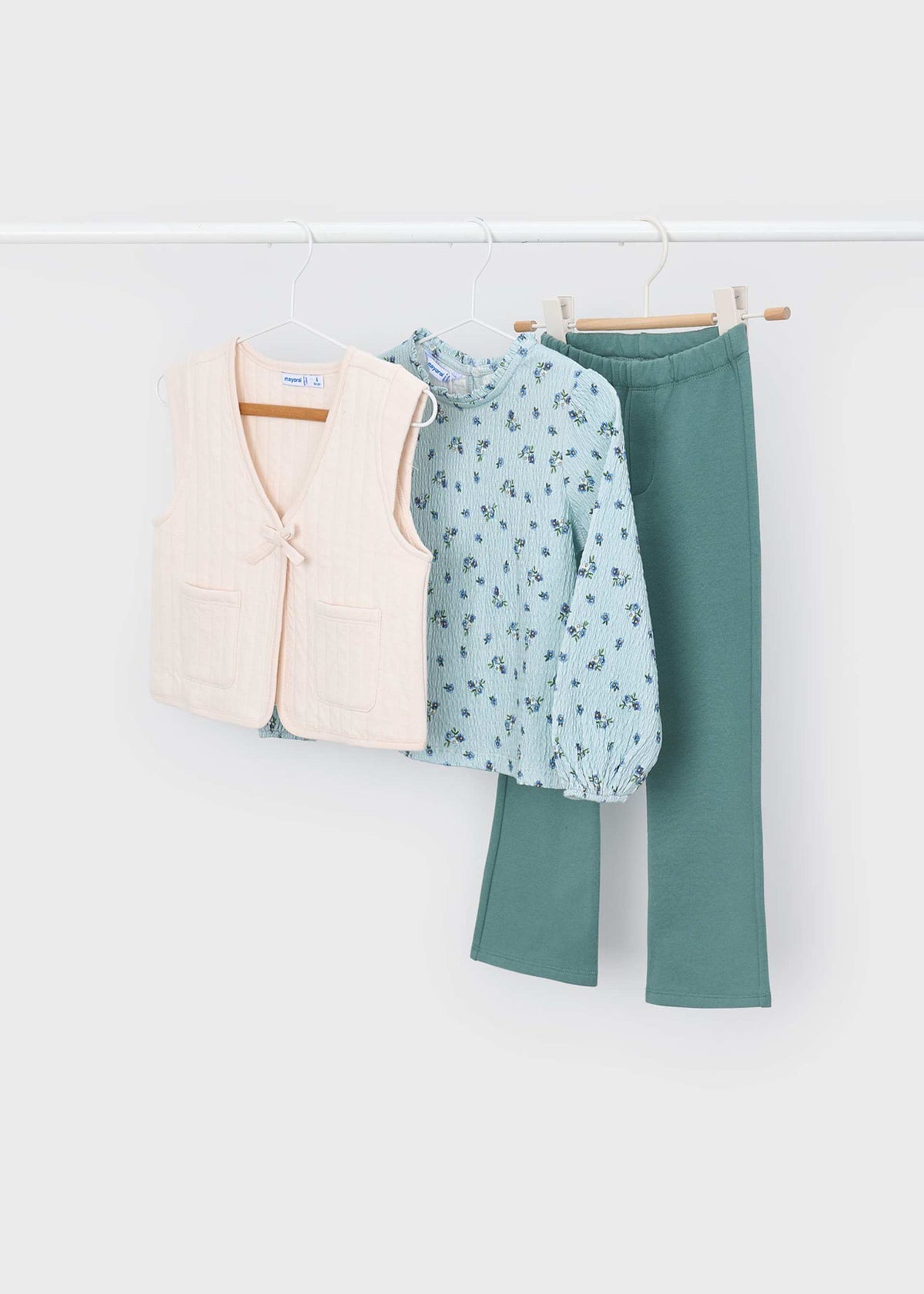 3-piece girls' waistcoat set